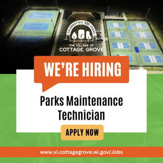 We're Hiring!  Parks Maintenance Technician