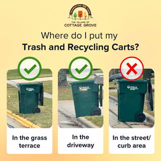 Where do I put my Garbage and Recycling Carts 