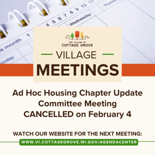Ad Hoc Housing Chapter update Committee Meeting Cancelled