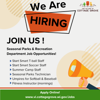 Seasonal Parks and Recreation Department Job Opportunities