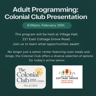 Adult Programming - Colonial Club Presentation